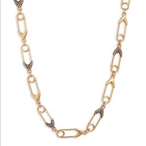 Stella & Dot Safety Pin Link Necklace NEW